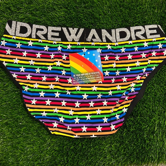 🩲 NEW! SMALL ANDREW CHRISTIAN STARS AND STRIPS BRIEFS - Picture 4 of 4